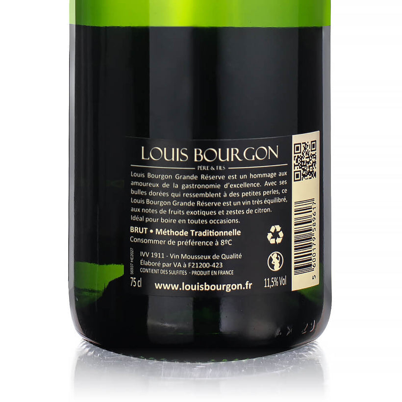 Pack 12 Louis Bourgon Grande Réserve Brut 0,75 L - 6 Blanc de Blancs + 6 Cuvée Rosé