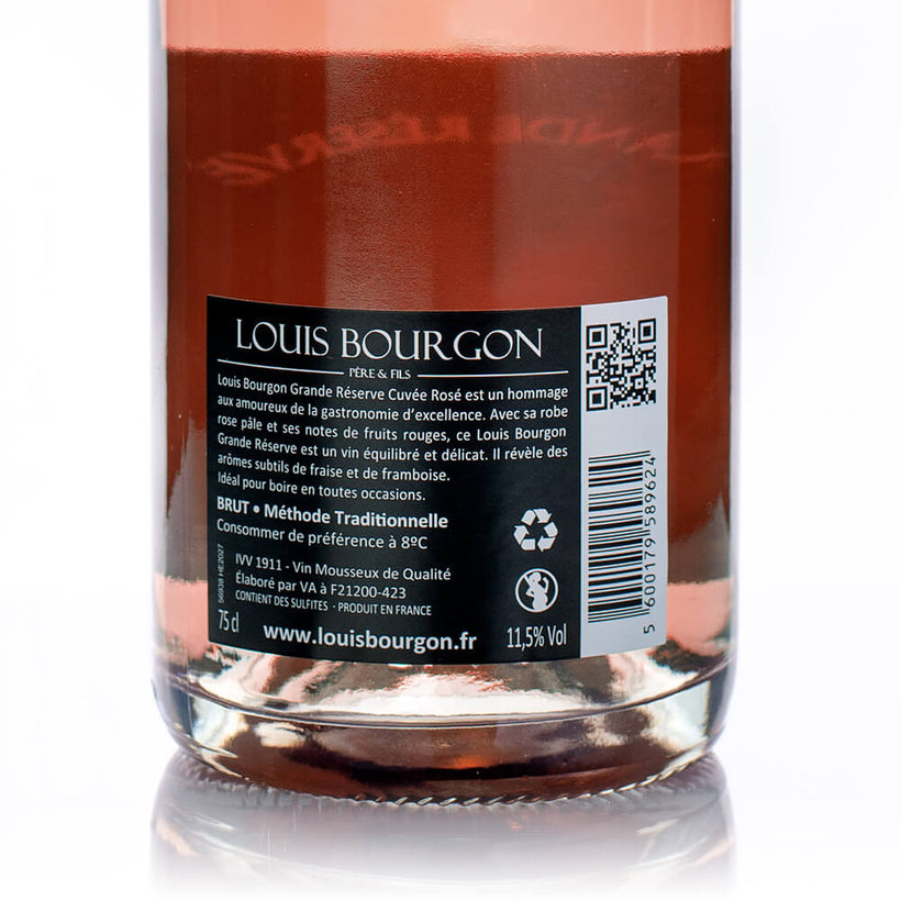 Pack 3 Louis Bourgon Grande Réserve Brut Cuvée Rosé 0,75L